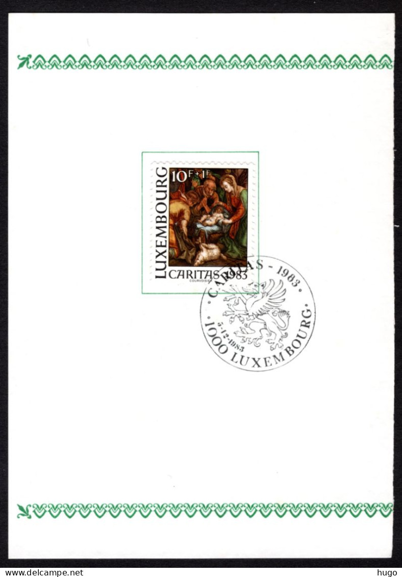 LUXEMBURG Yt. 1038 FDC Caritas 1983 - FDC