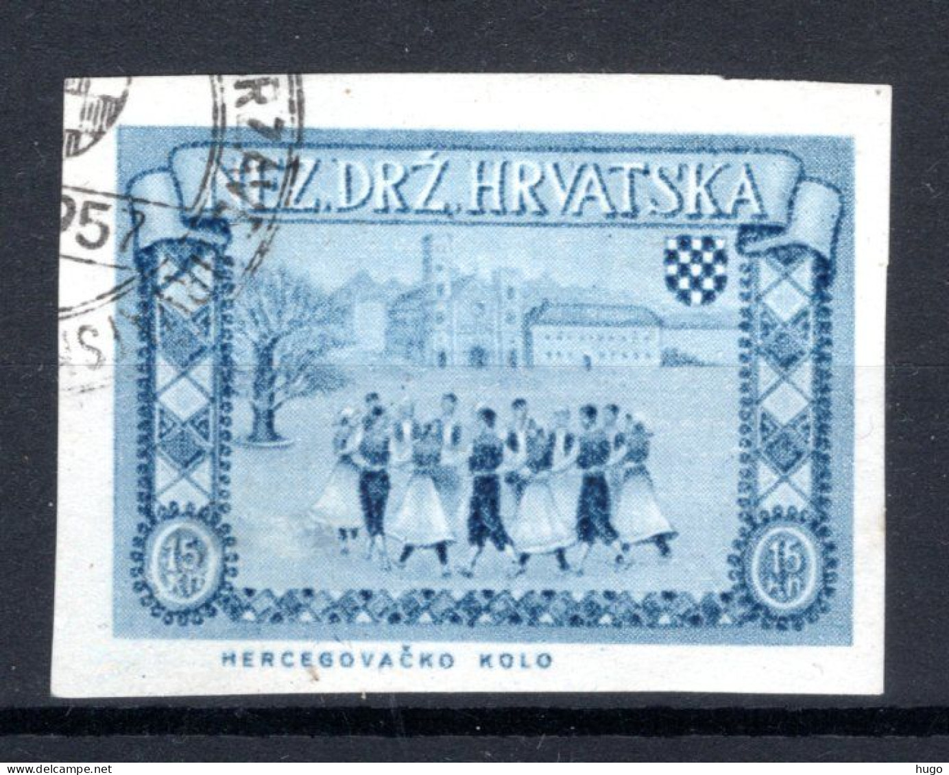 KROATIE Folk Dancing Unperforated - Croatia