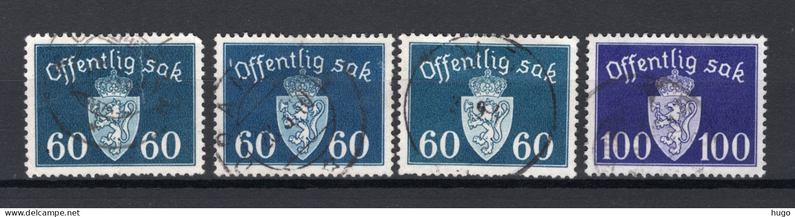 NOORWEGEN Yt. S39/40° Gestempeld Dienstzegel 1939-1942 - Officials