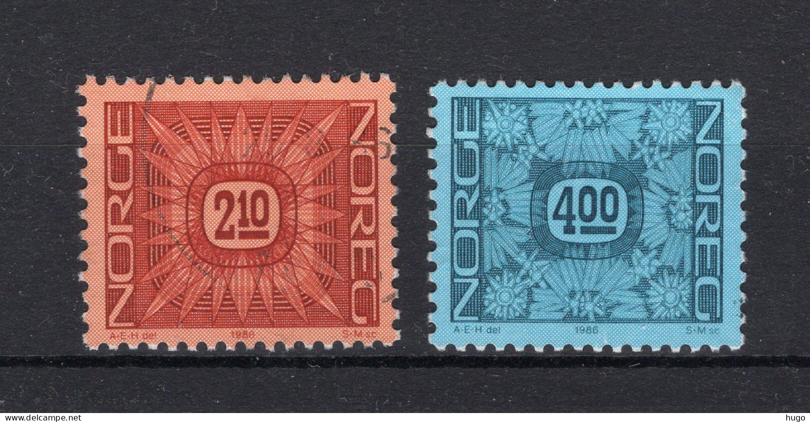 NOORWEGEN Yt. 896/897° Gestempeld 1986 - Used Stamps