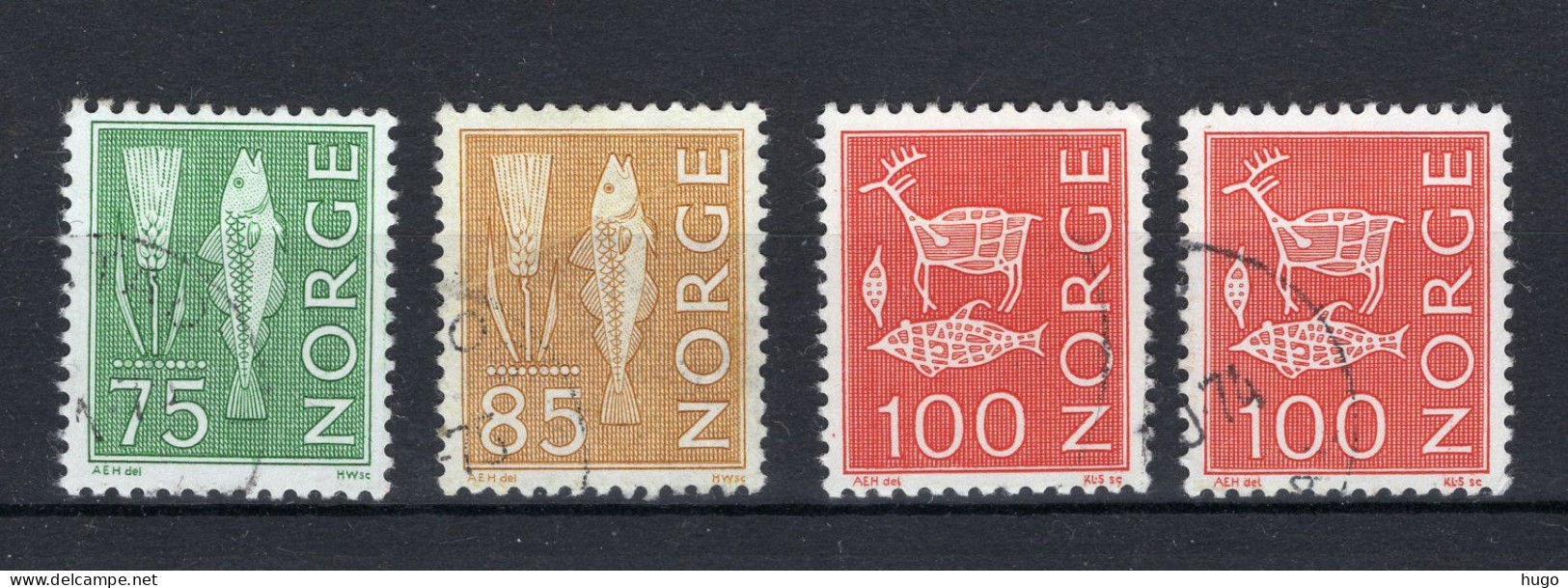 NOORWEGEN Yt. 589/591° Gestempeld 1972-1973 - Gebruikt