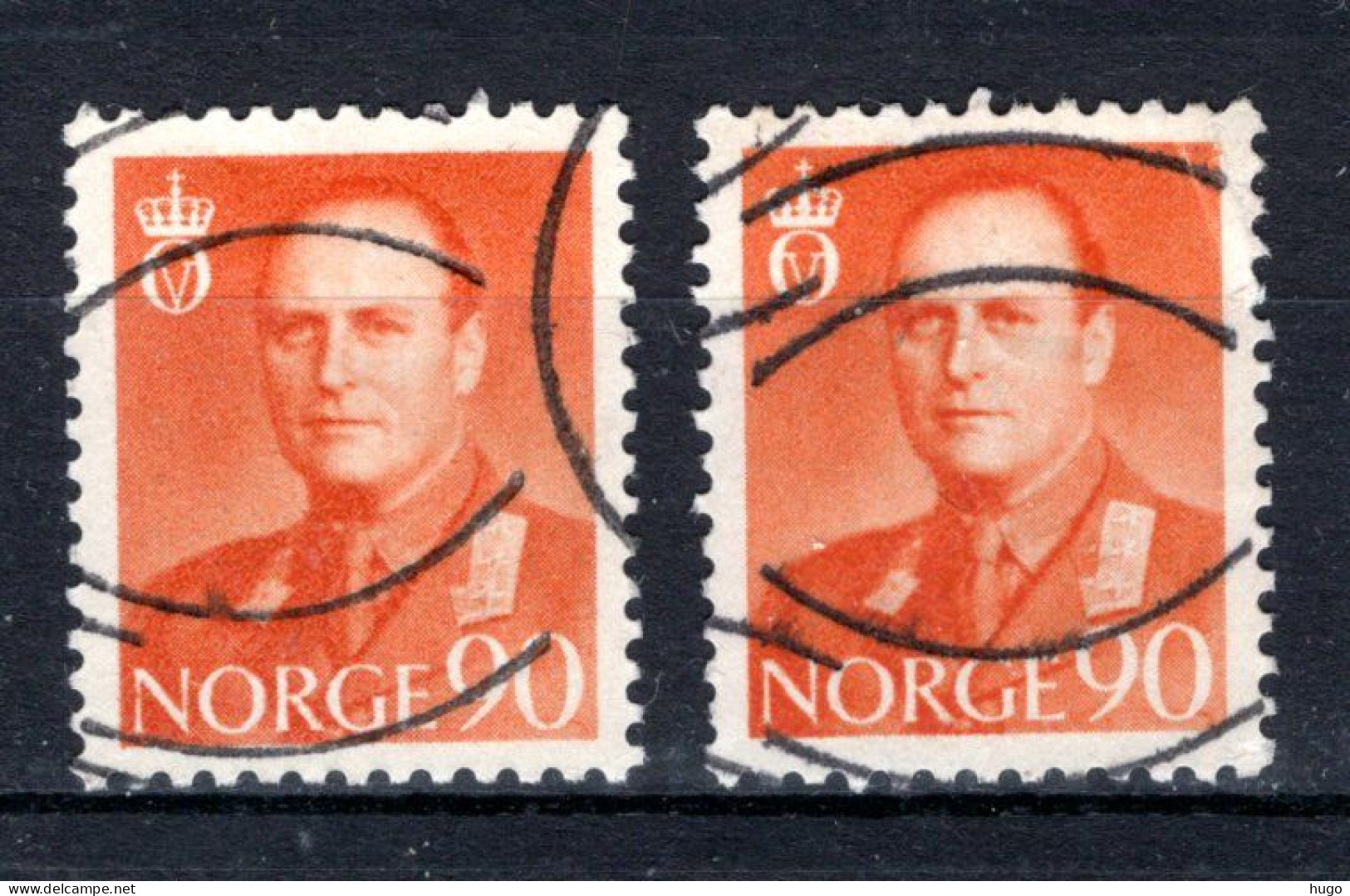 NOORWEGEN Yt. 385A° Gestempeld 1958-1960  - Oblitérés