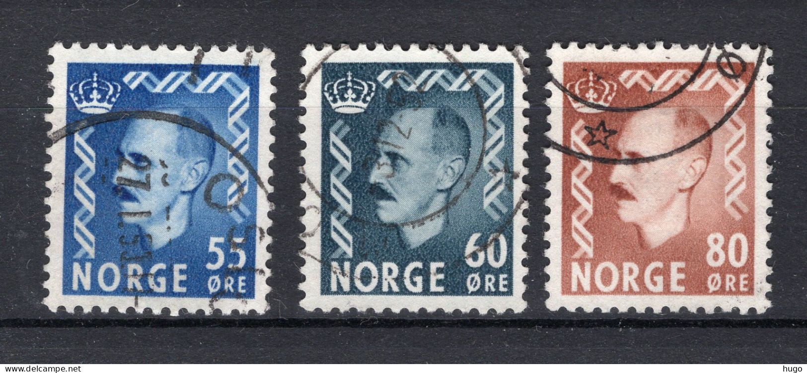 NOORWEGEN Yt. 330A/331° Gestempeld 1950-1952 - Oblitérés