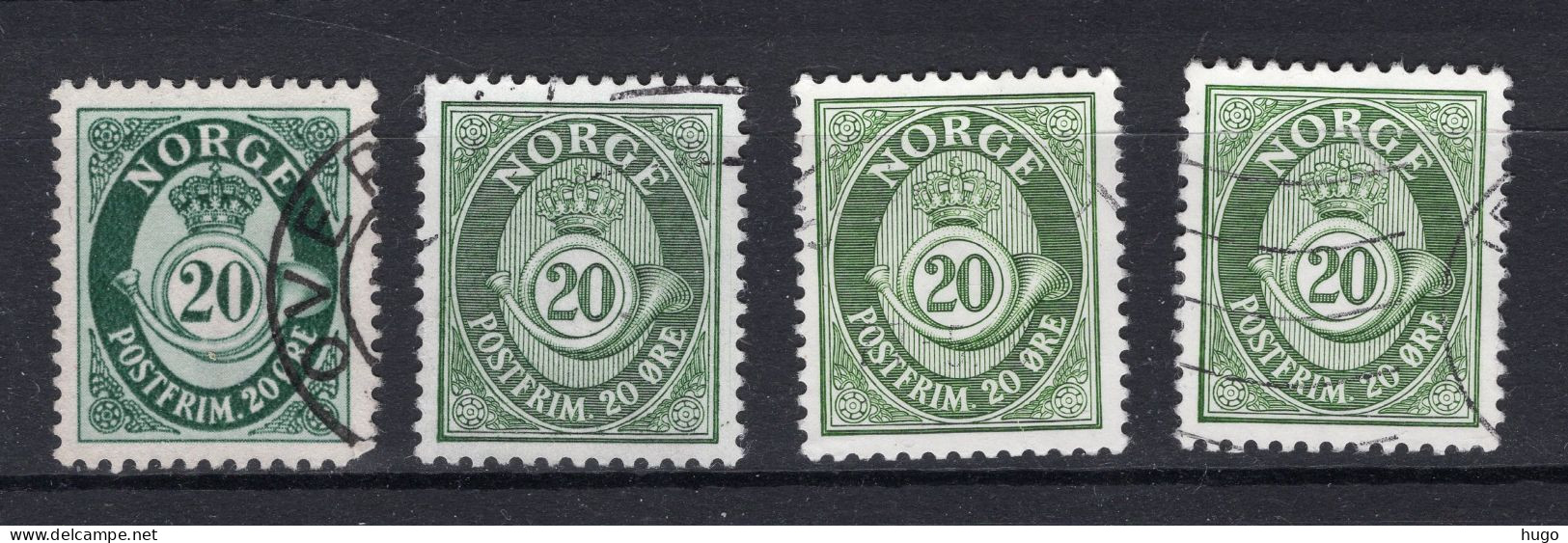 NOORWEGEN Yt. 324A° Gestempeld 1950-1952 - Used Stamps