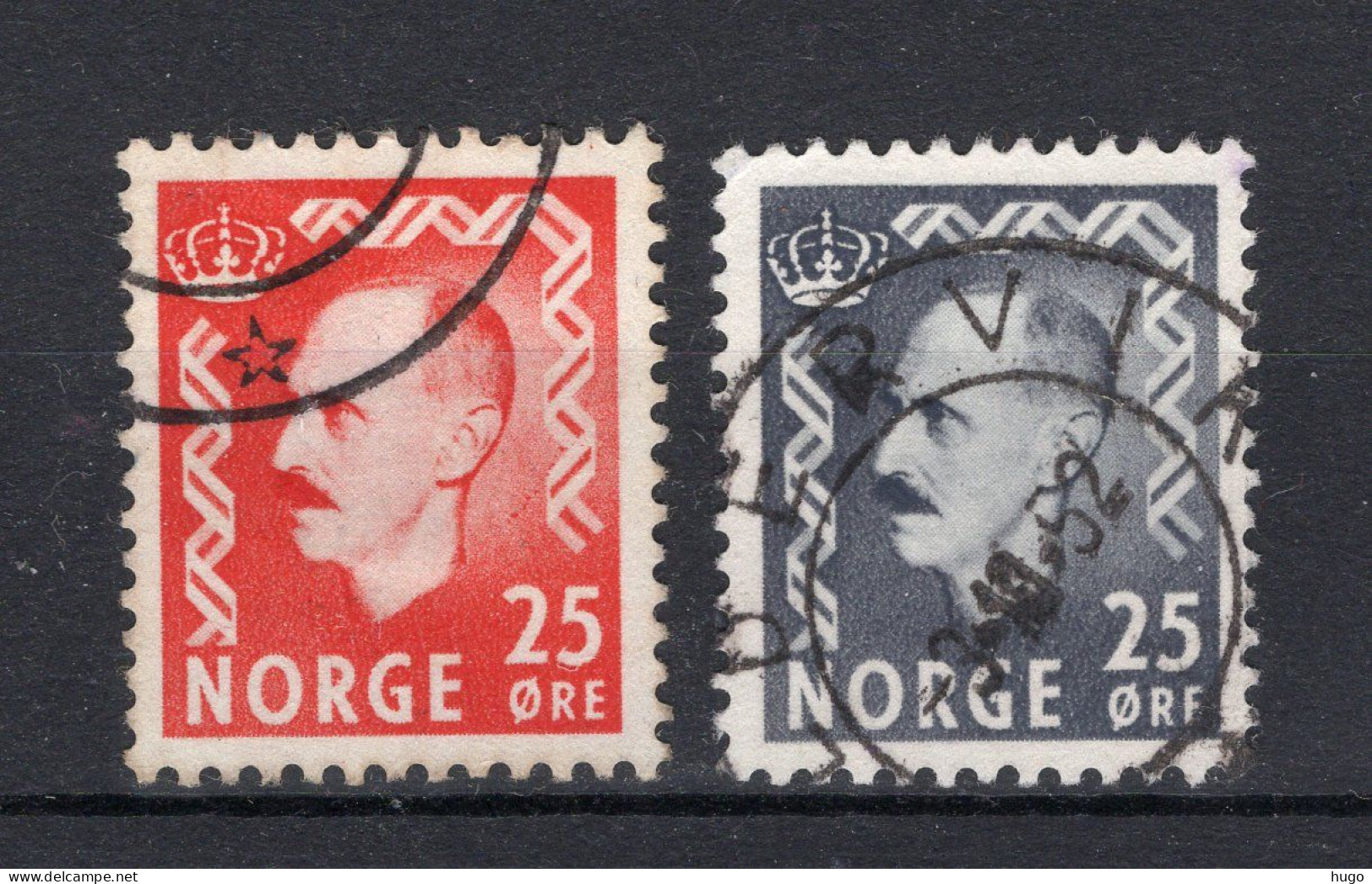 NOORWEGEN Yt. 325/325A° Gestempeld 1950-1952 - Used Stamps