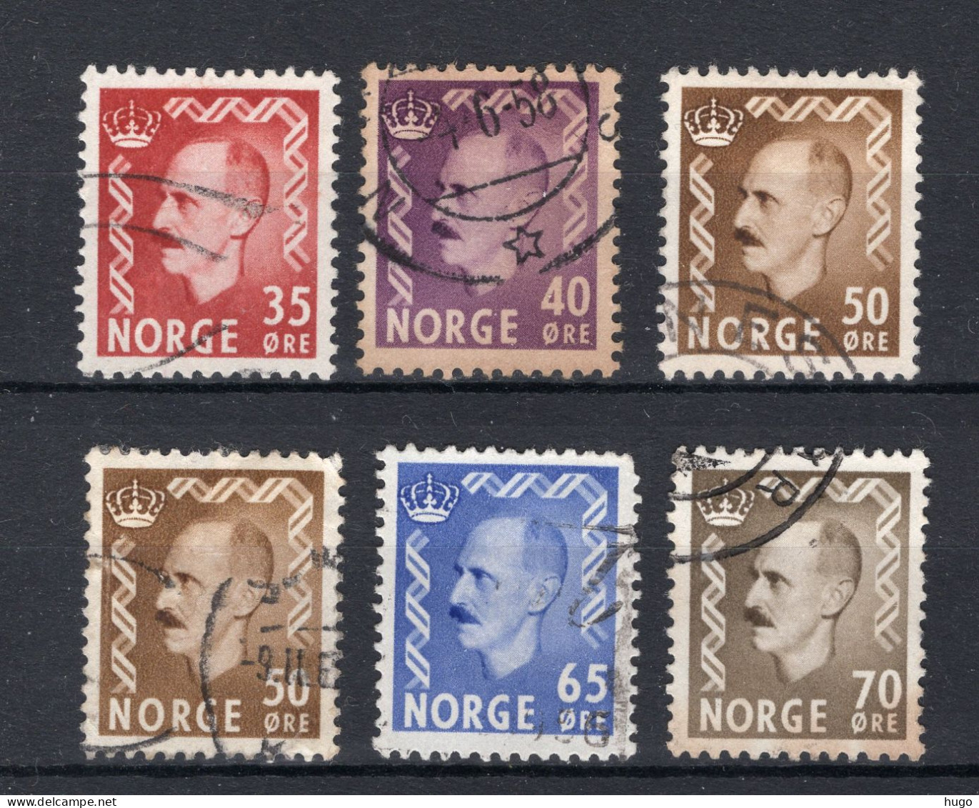 NOORWEGEN Yt. 362/365° Gestempeld 1955-1957 - Used Stamps