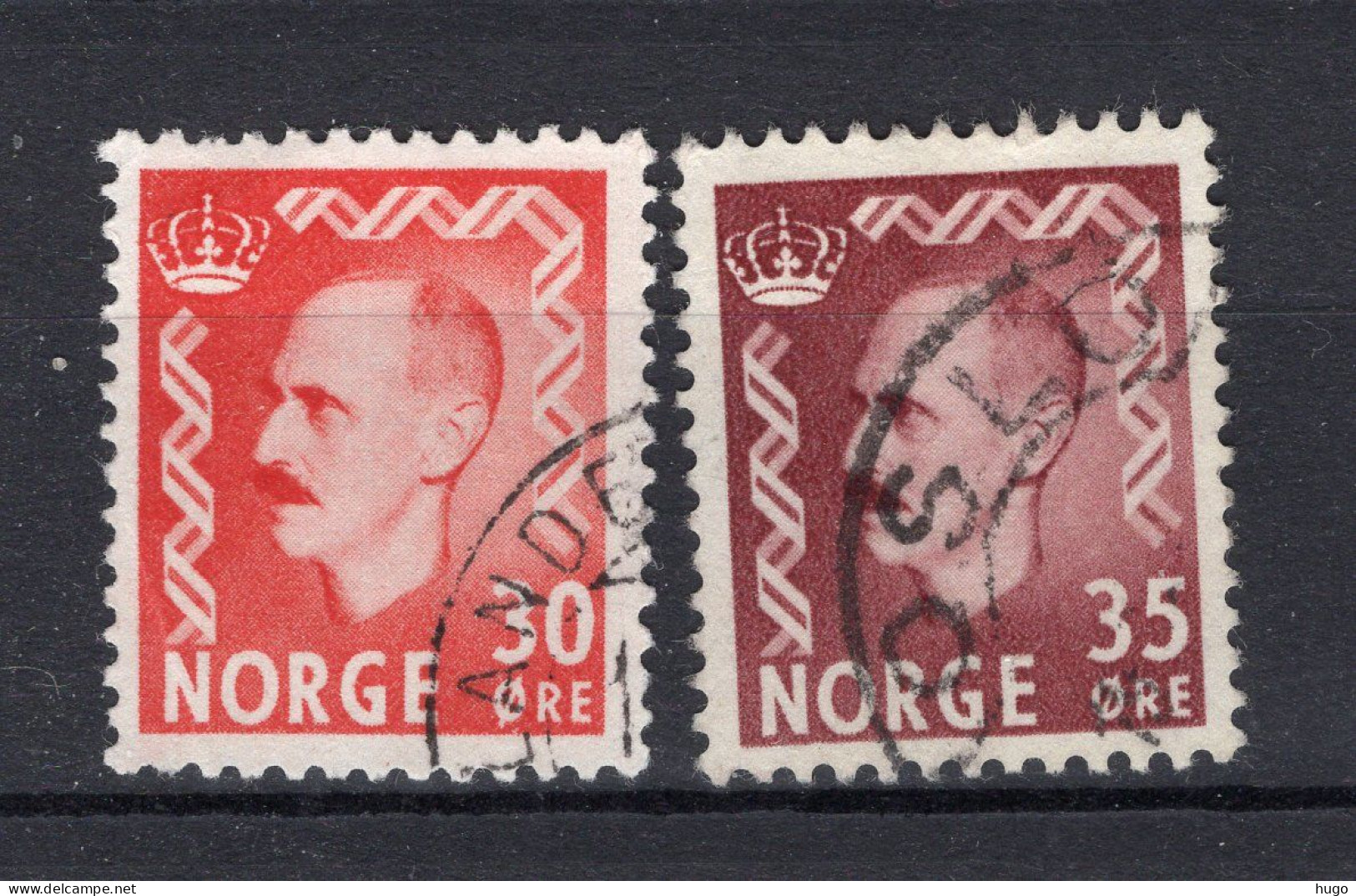 NOORWEGEN Yt. 326A/327° Gestempeld 1950-1952 - Used Stamps