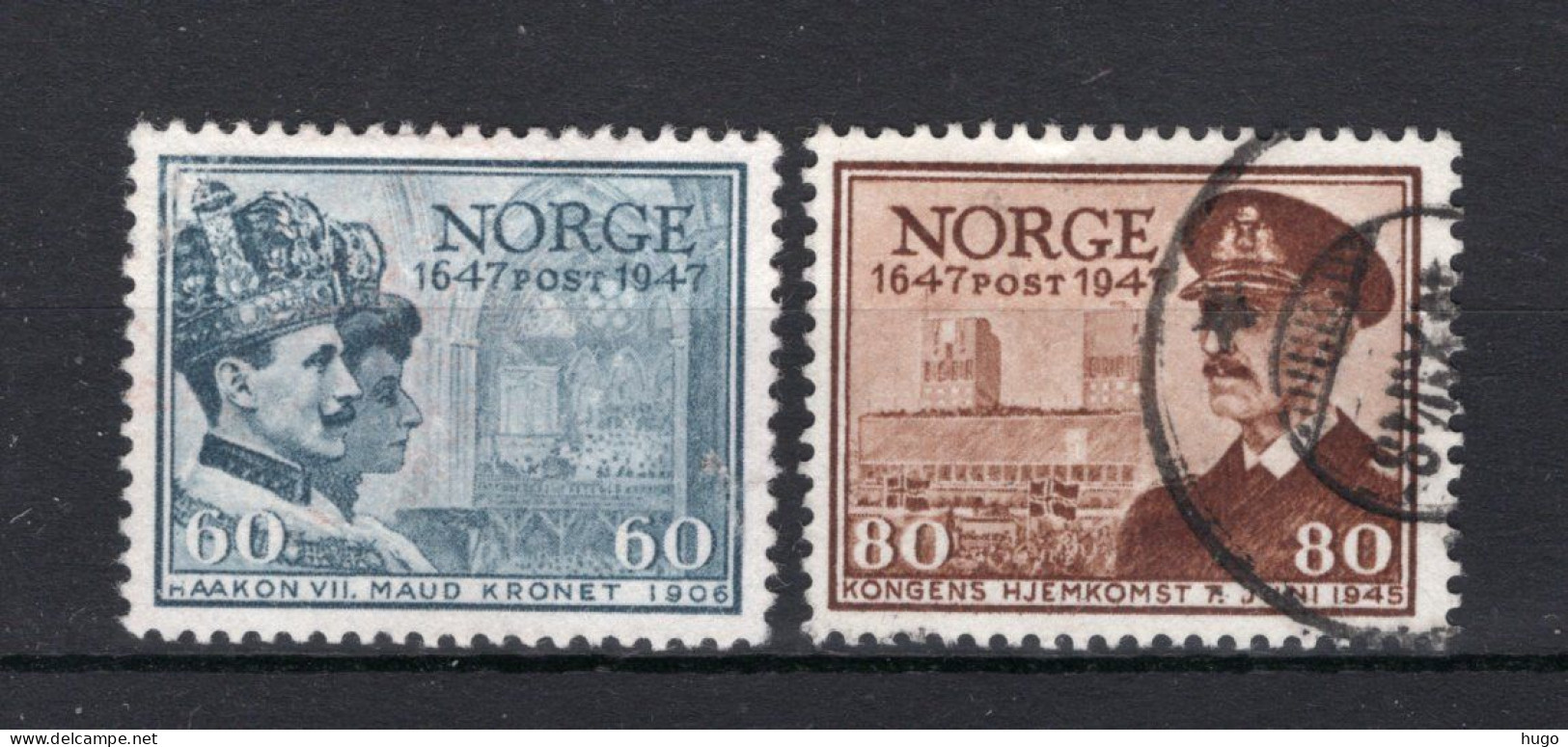 NOORWEGEN Yt. 302/303° Gestempeld 1947 - Used Stamps