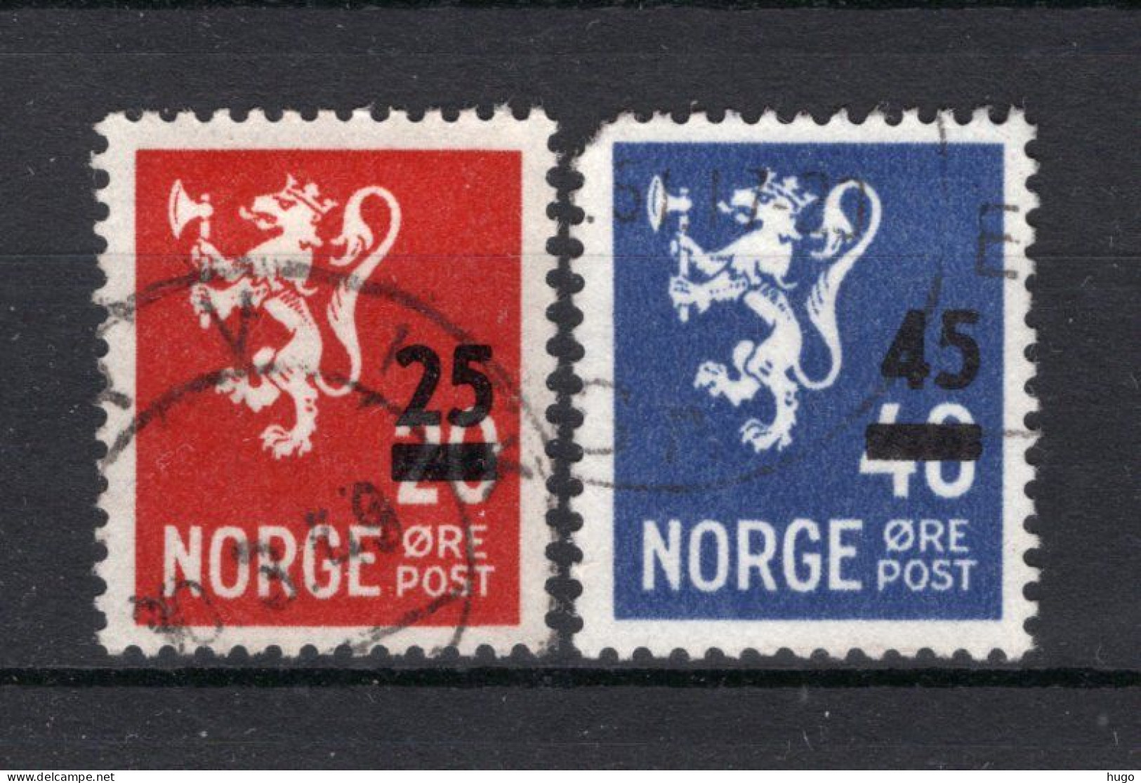 NOORWEGEN Yt. 309/310° Gestempeld 1949 - Used Stamps