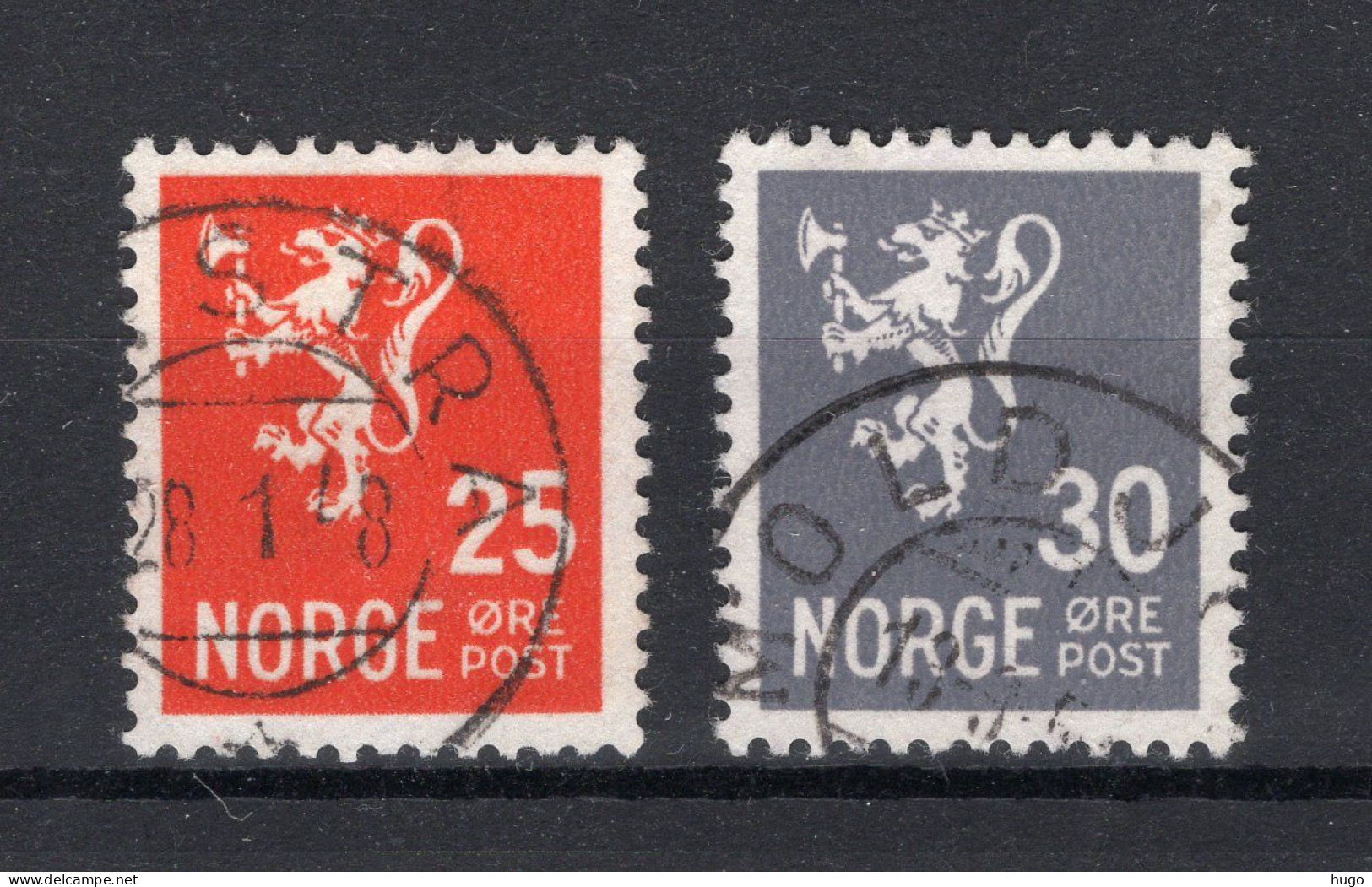 NOORWEGEN Yt. 289/289A° Gestempeld 1947-1949 - Gebraucht