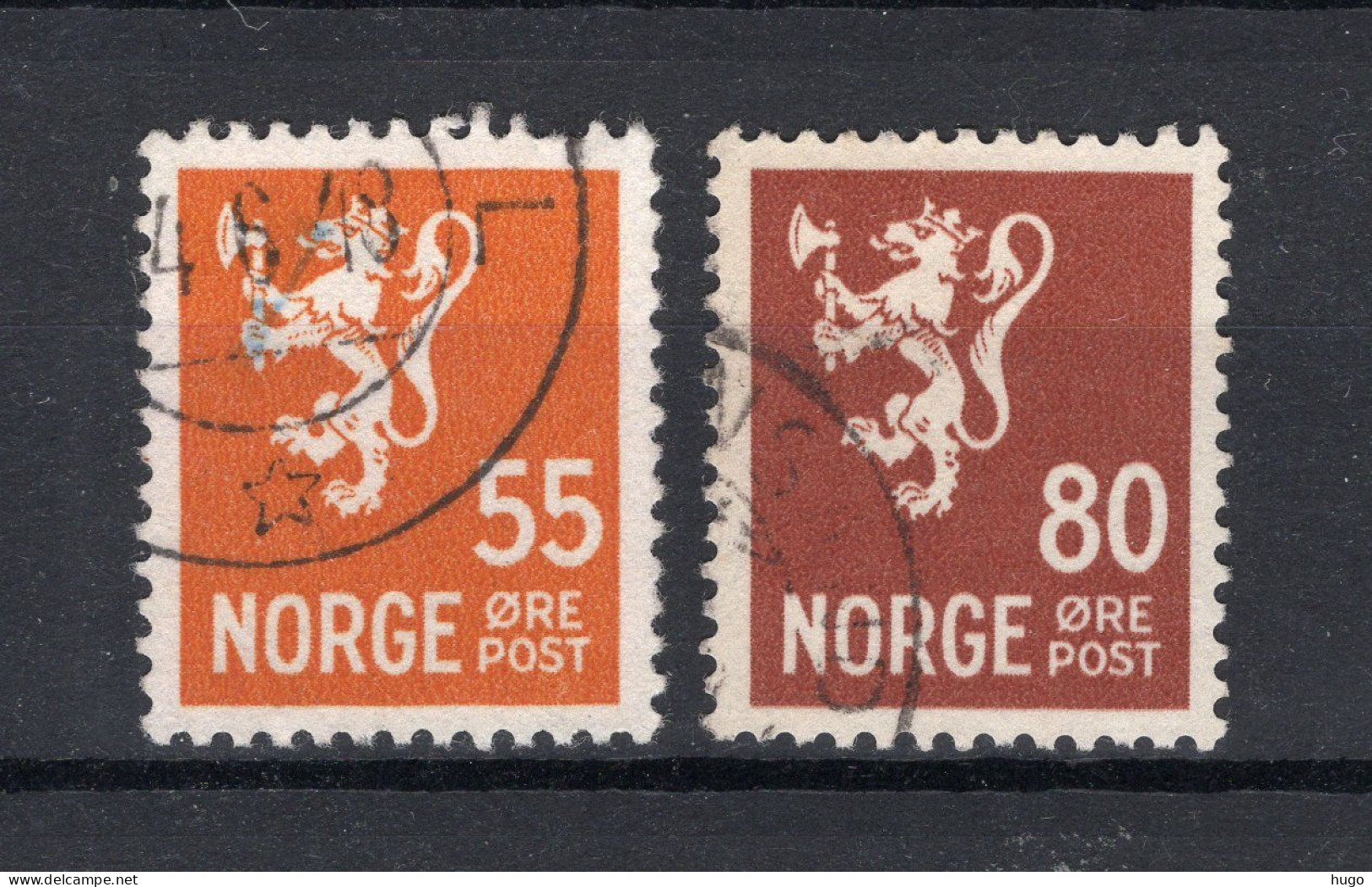 NOORWEGEN Yt. 291/292° Gestempeld 1947-1949 - Gebruikt