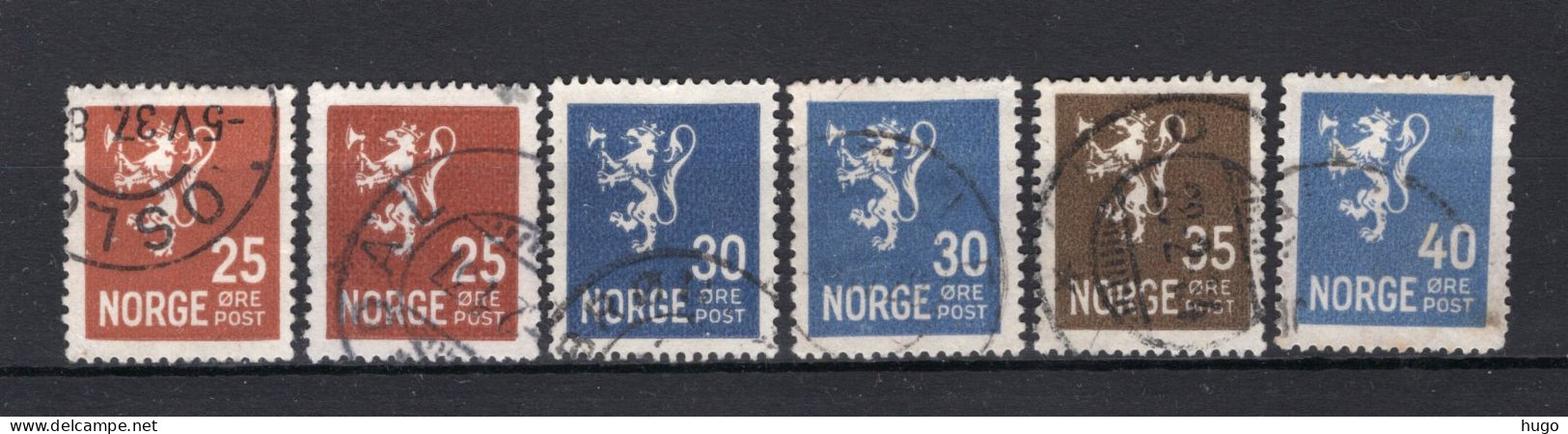 NOORWEGEN Yt. 117/120° Gestempeld 1926-1929 - Unused Stamps