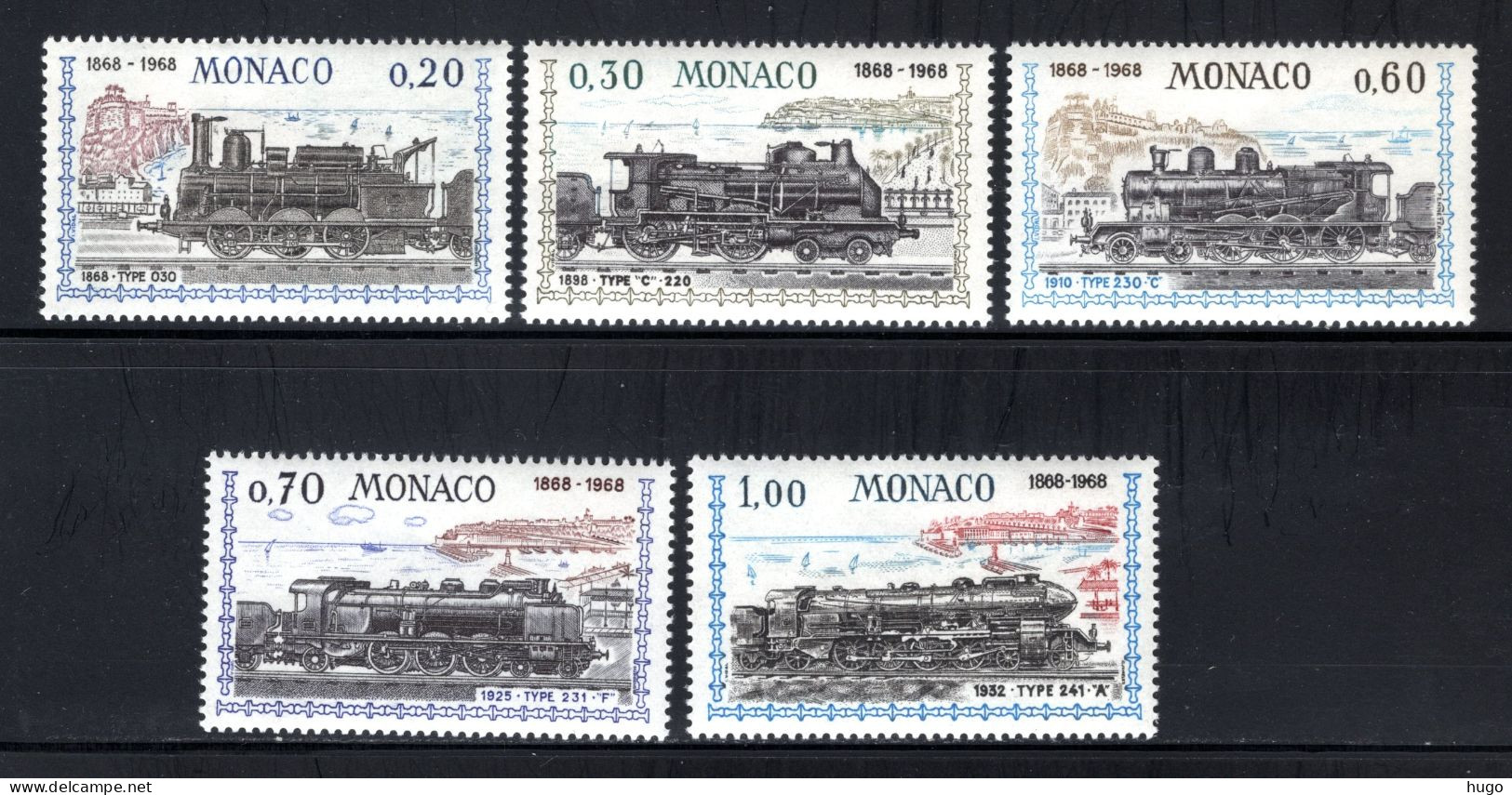 MONACO Yt. 752/756 MNH 1968 - Unused Stamps