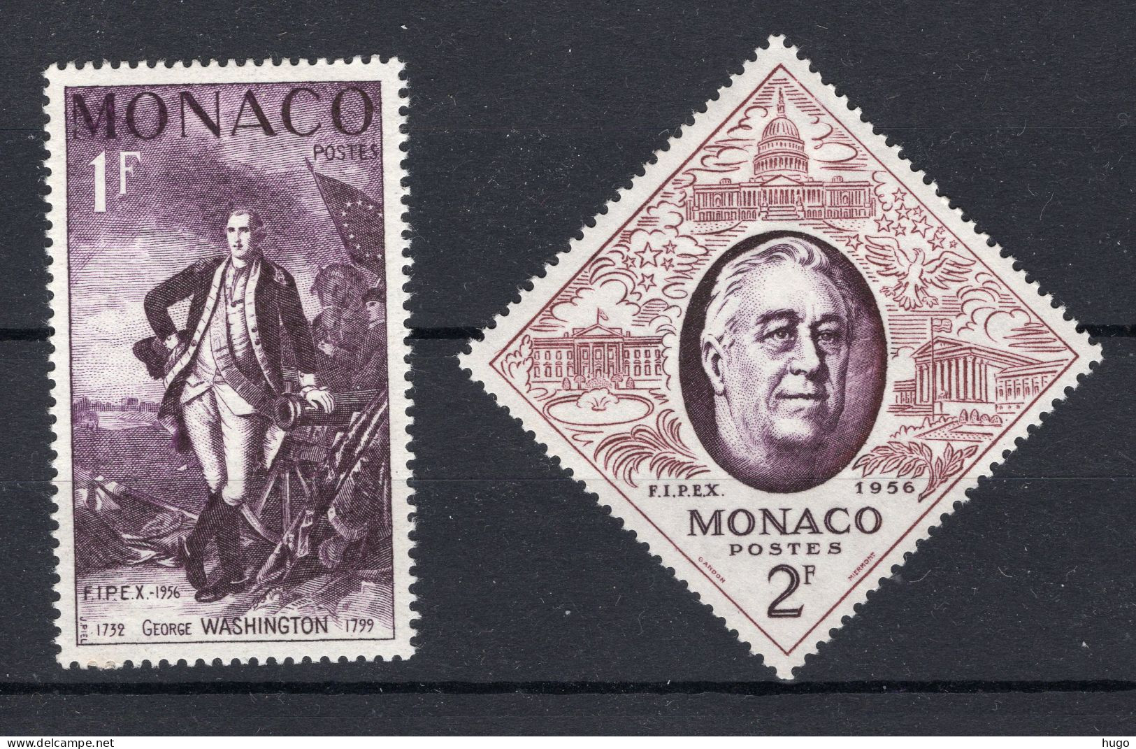 MONACO Yt. 444/445 MH 1956 - Unused Stamps