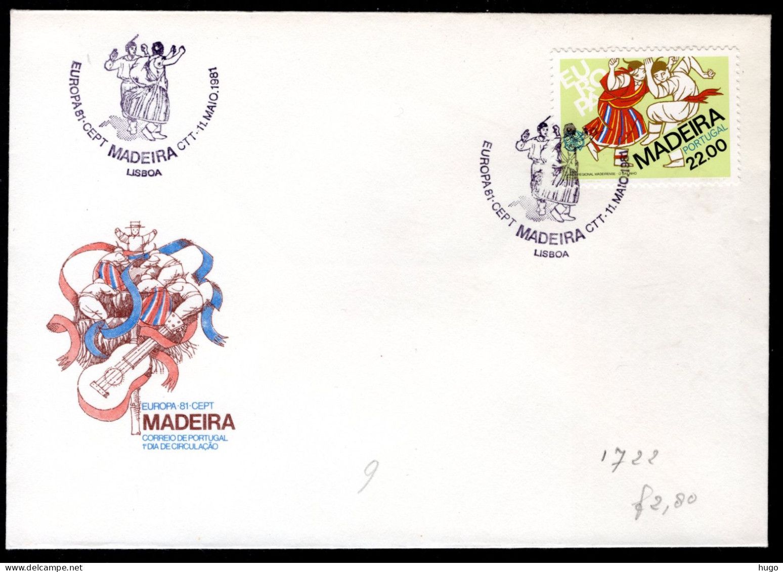 MADEIRA Yt. 75 FDC 1981 - Madère