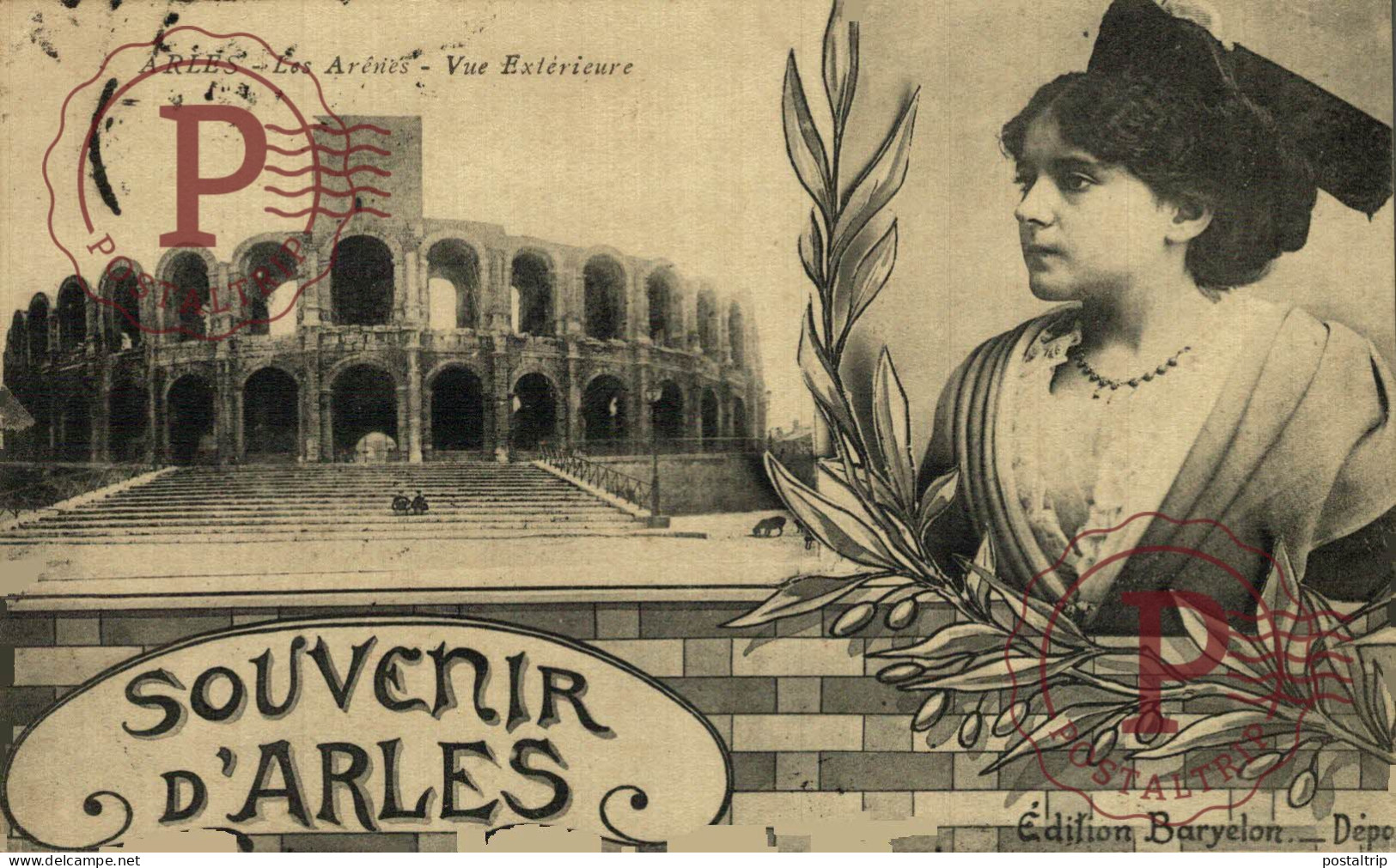 FRANCIA. FRANCE. ARLES. Souvenir D'Arles - Les Arènes - Vue Extérieure - Arles