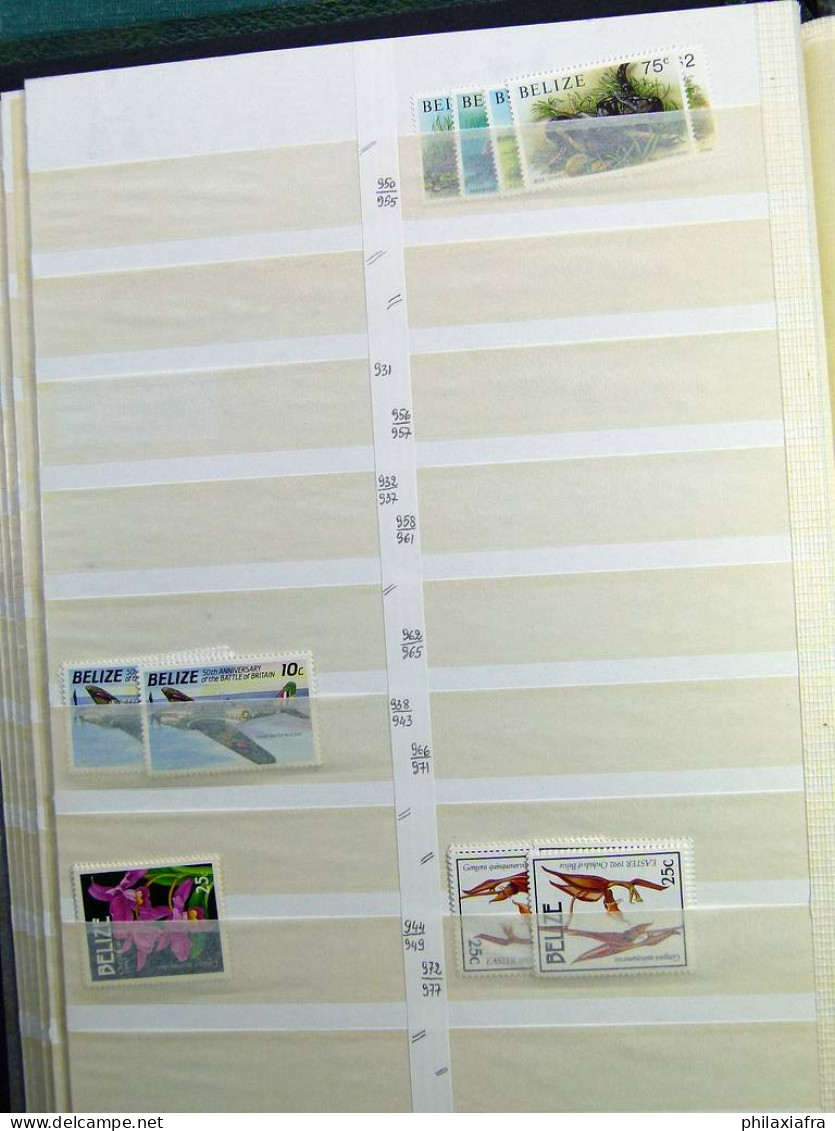 Collection Belize timbres neufs ** aussi en séries cpl  jusqu'en 2006.