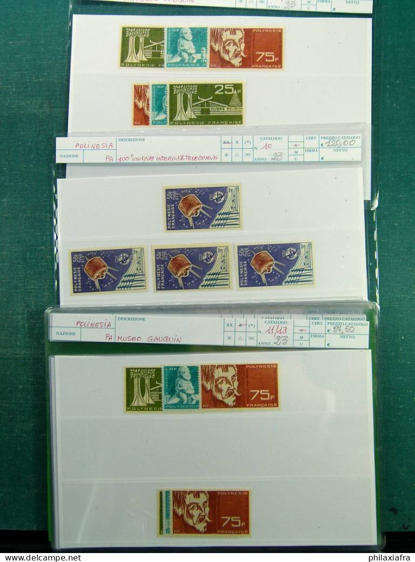 Collection Polynésie française, de 1958 à 1998, timbres neufs */** en séries cpl