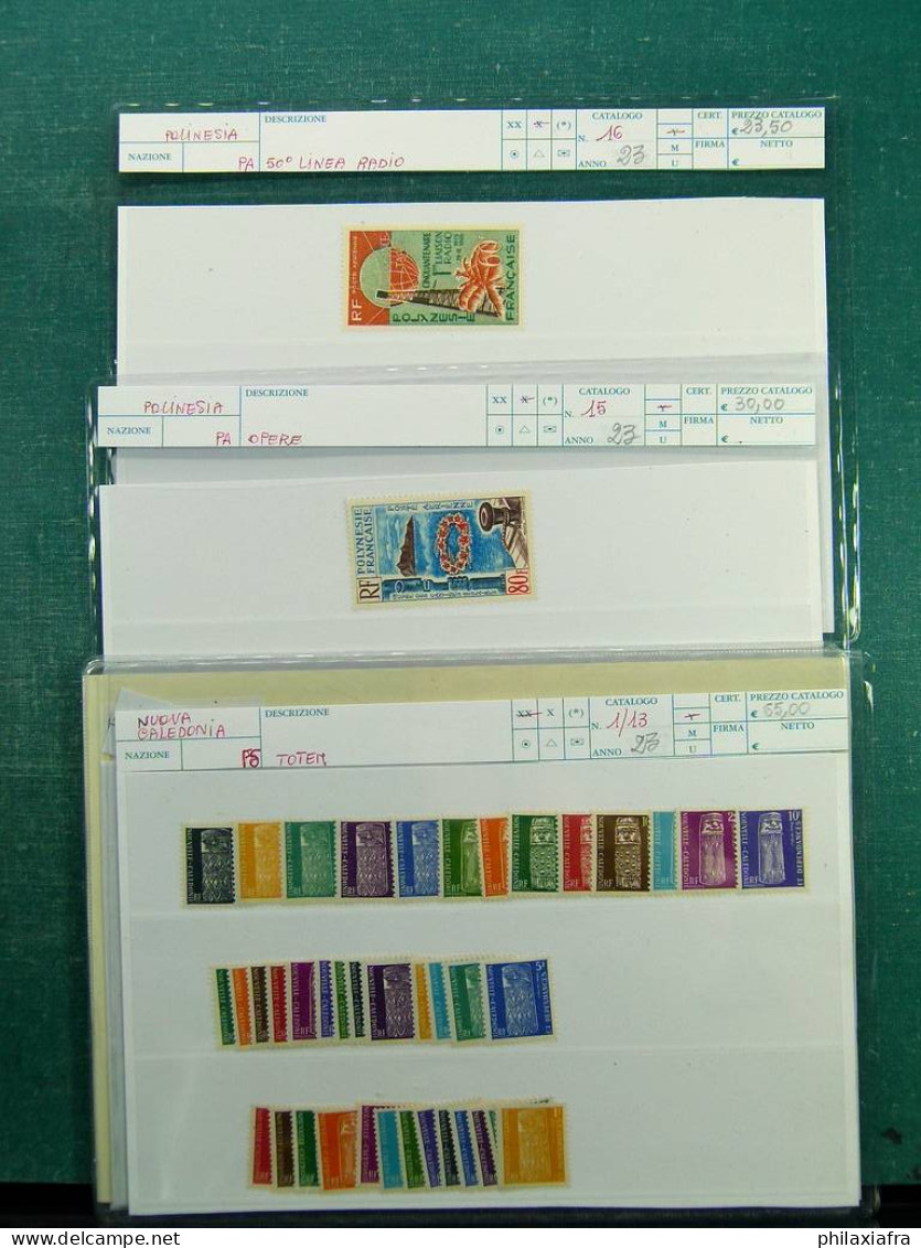 Collection Polynésie française, de 1958 à 1998, timbres neufs */** en séries cpl