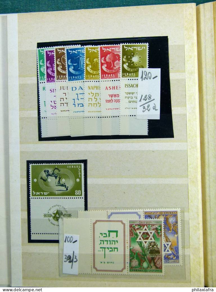 Collection Israël, Classificateur, De 1948, Timbres Neufs ** Série Cpl Avec TAB  - Lots & Serien