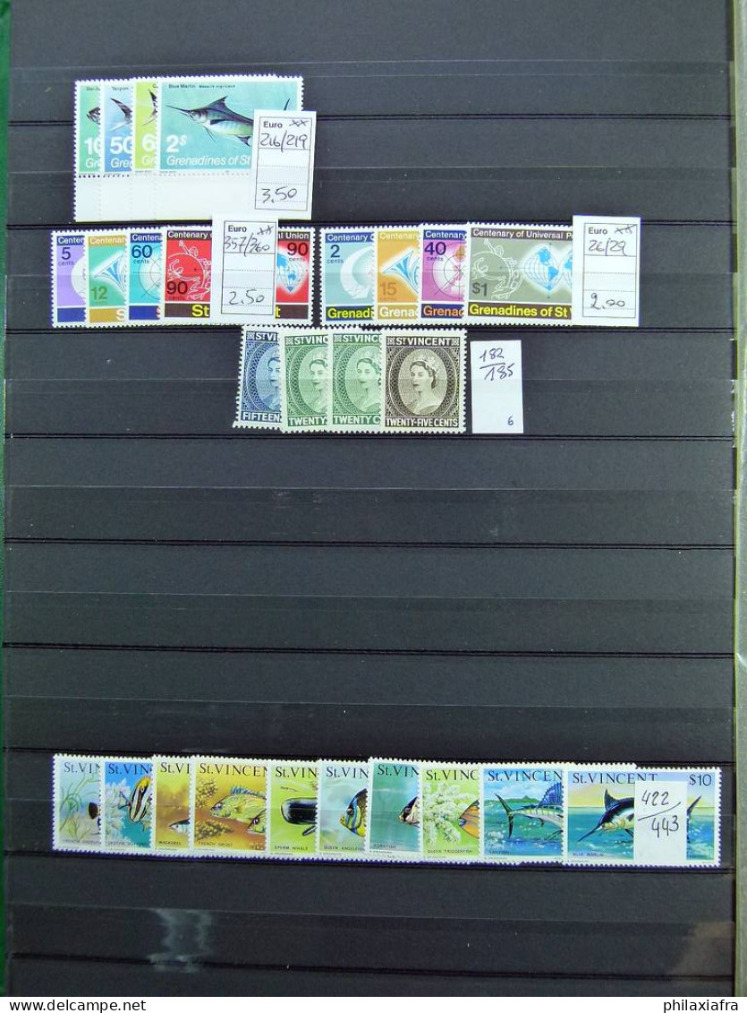 Collection Saint Vincent, Sur Classificateur, De 1966 à 1992, Timbres Neufs **  - America (Other)