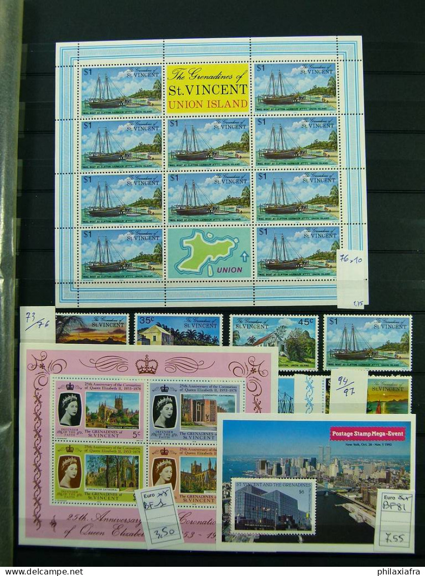 Collection Saint Vincent, Sur Classificateur, De 1966 à 1992, Timbres Neufs **  - Autres - Amérique