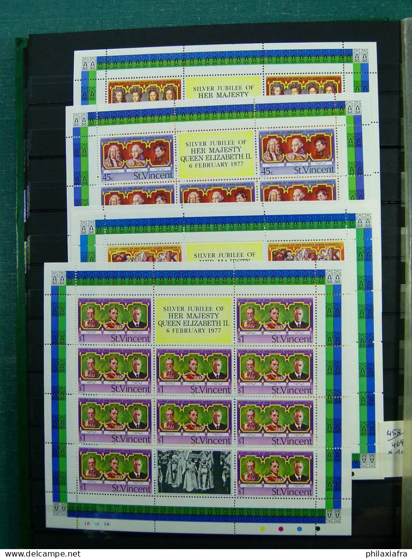 Collection Saint Vincent, sur classificateur, de 1966 à 1992, timbres neufs ** 