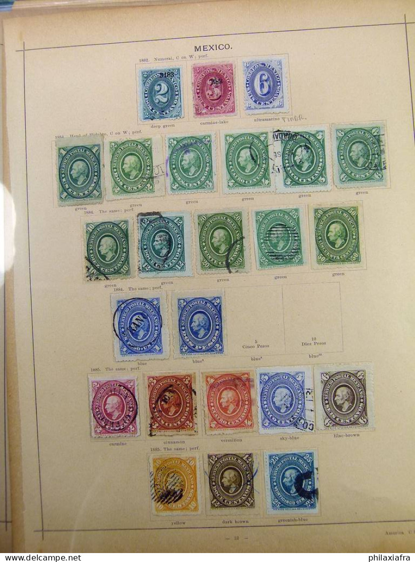 Collection Amérique, timbres oblitérés, uniquement classiques. Argentine Mexique