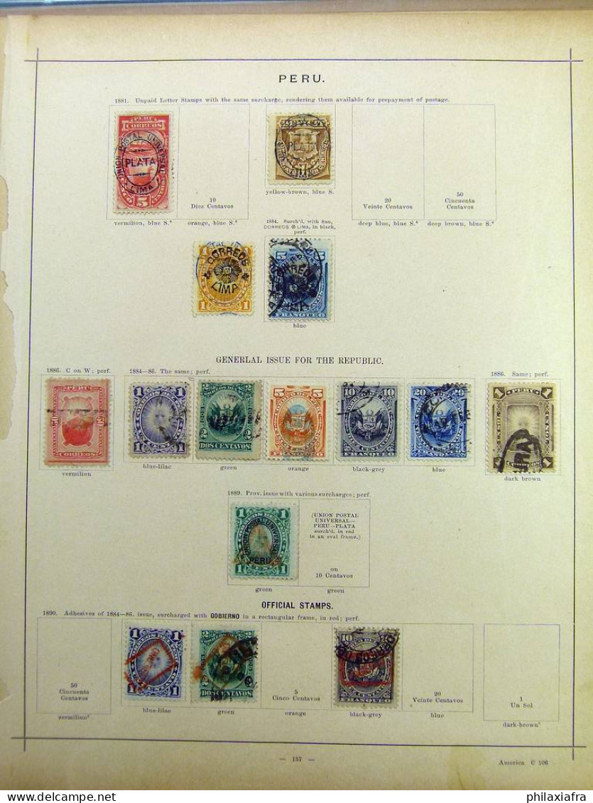 Collection Amérique, timbres oblitérés, uniquement classiques. Argentine Mexique