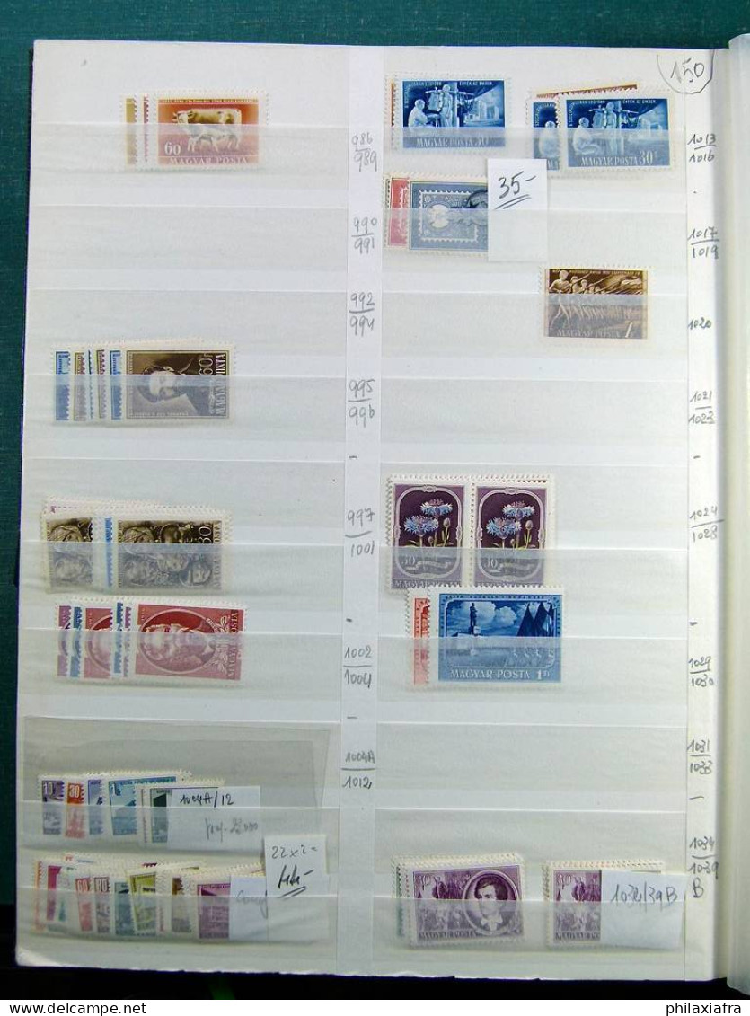 Stock Hungary 1913-75 timbres neufs */** séries cpl aussi non dentelés CV