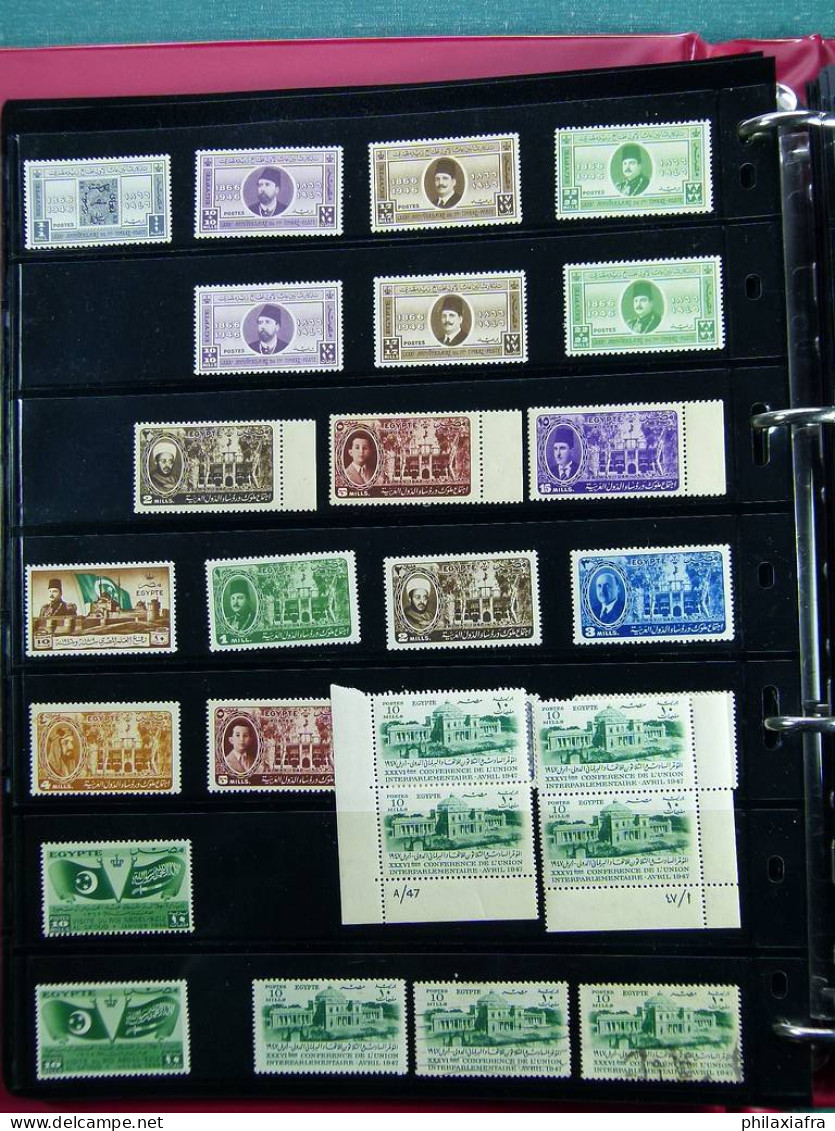 Collection Egypte, depuis 1867, timbres neufs et oblitérés, lot classiques CV