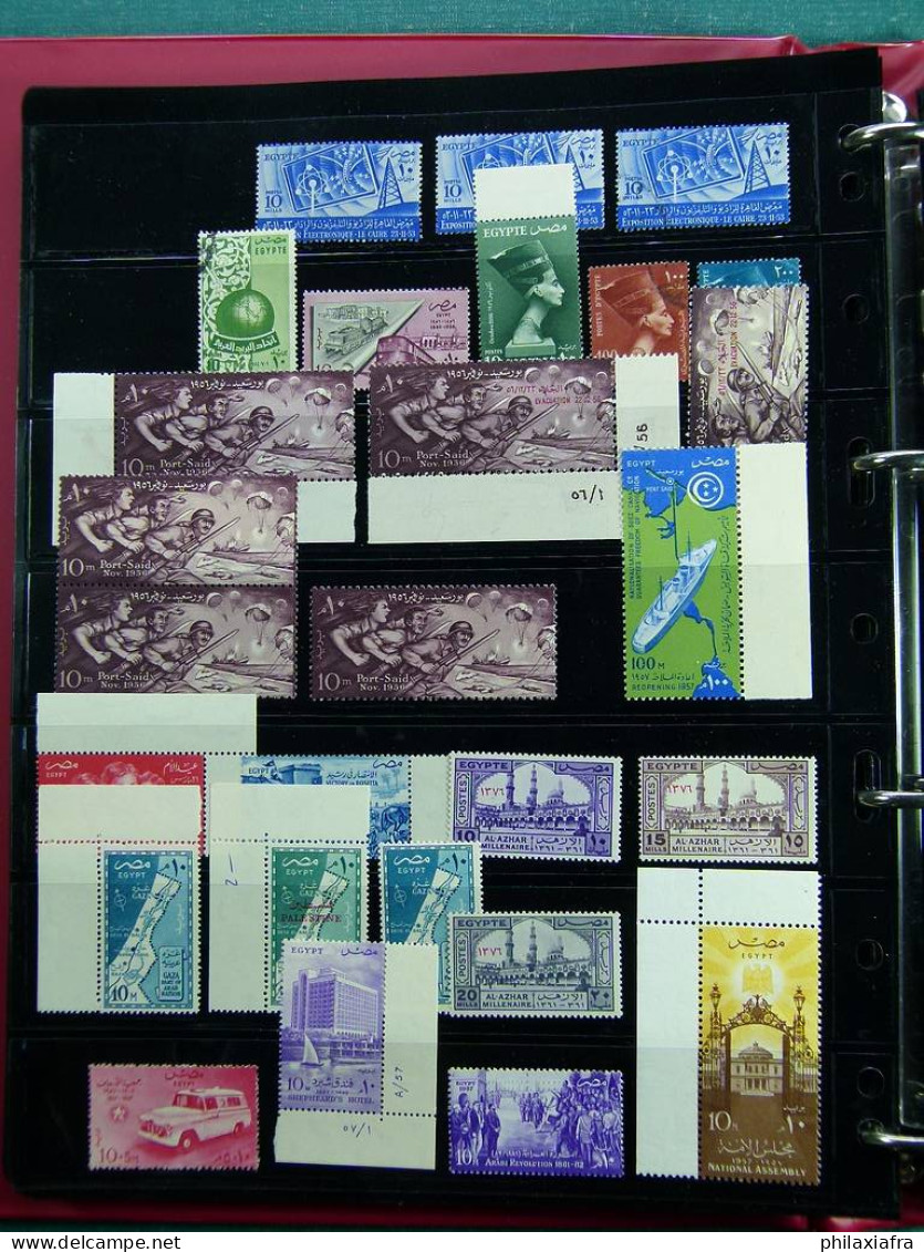 Collection Egypte, depuis 1867, timbres neufs et oblitérés, lot classiques CV