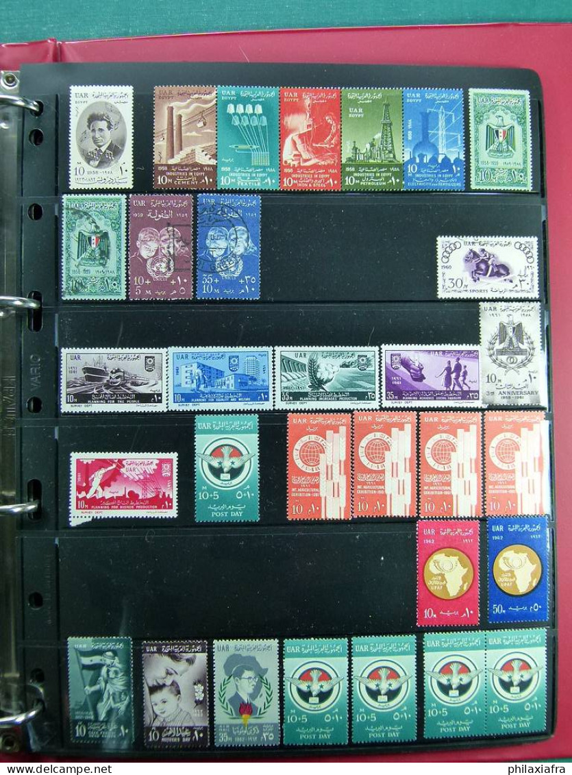 Collection Egypte, depuis 1867, timbres neufs et oblitérés, lot classiques CV