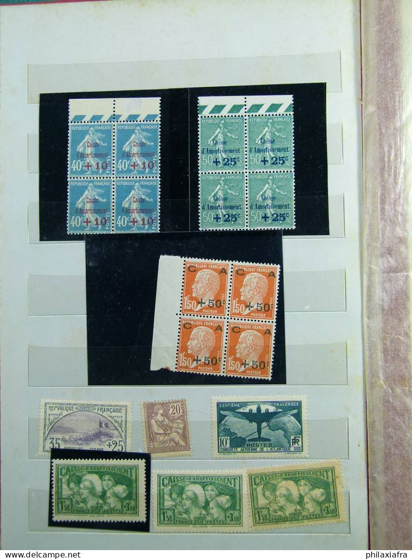 Lot France, Sur Classeur, Surtout Timbres Neufs ** Années 20/30 Série Cpl CV - Collections