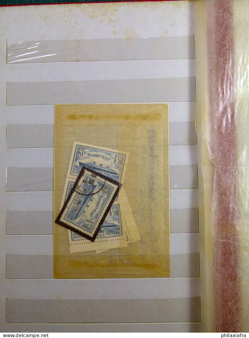 Lot France, sur classeur, surtout timbres neufs ** années 20/30 série cpl CV