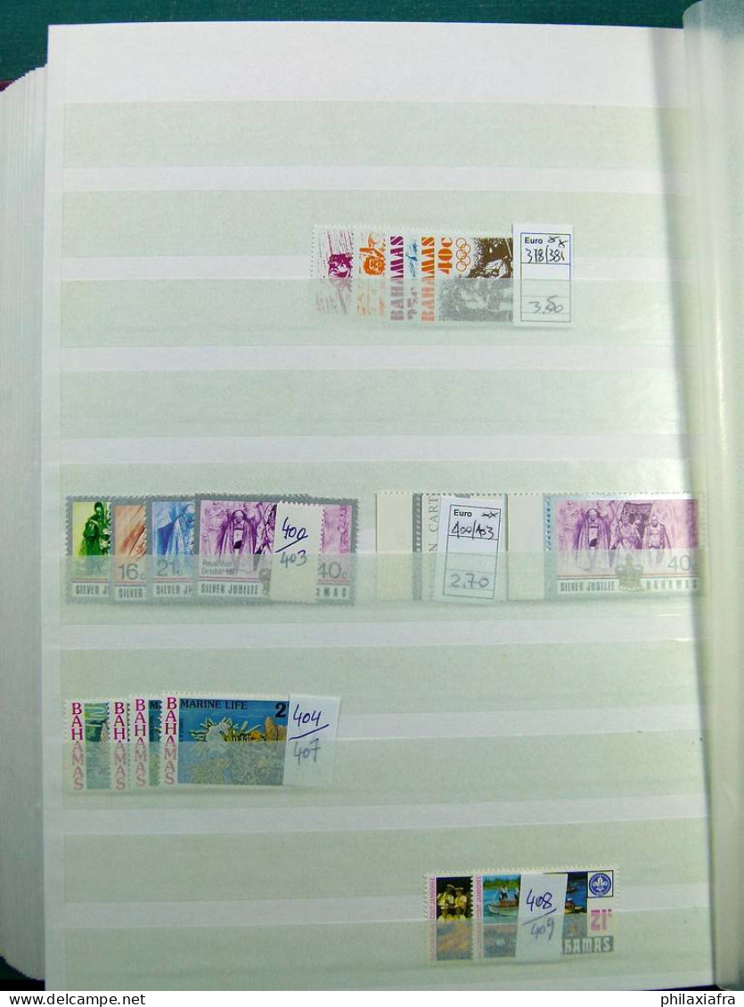 Collection Colonies Anglaises, classificateur, timbres neufs ** en séries cpl