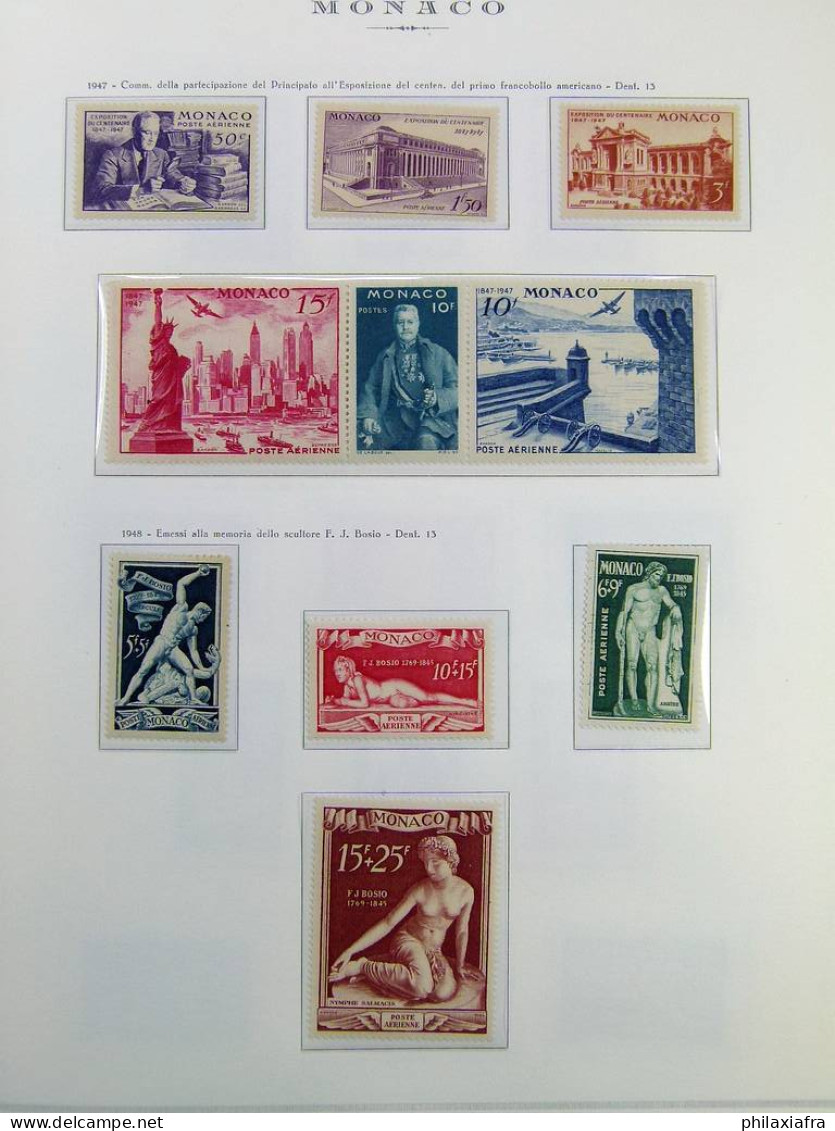 Collection Monaco Album Timbres Neufs */** Et Oblitérés CV Poste Aérienne BF  - Collections, Lots & Séries
