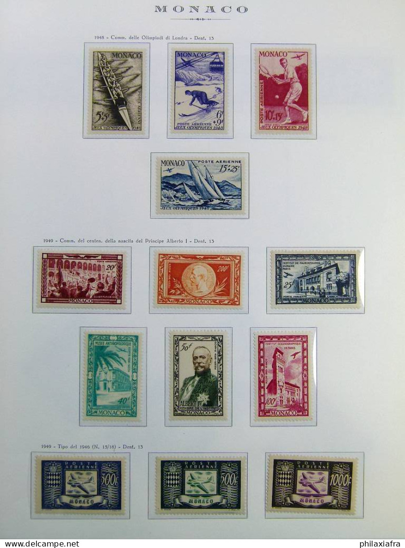 Collection Monaco Album Timbres Neufs */** Et Oblitérés CV Poste Aérienne BF  - Collections, Lots & Séries