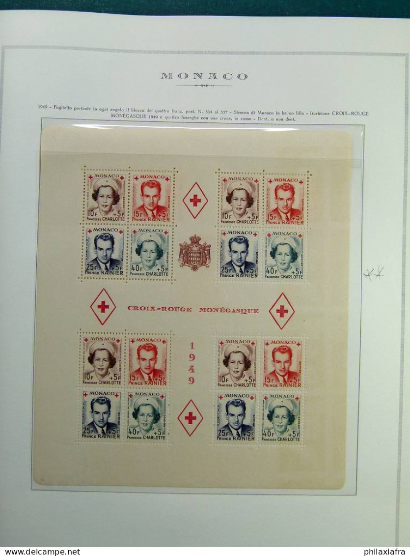 Collection Monaco album timbres neufs */** et oblitérés CV Poste aérienne BF 