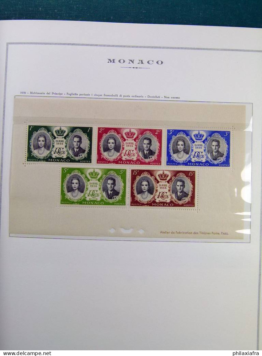 Collection Monaco album timbres neufs */** et oblitérés CV Poste aérienne BF 