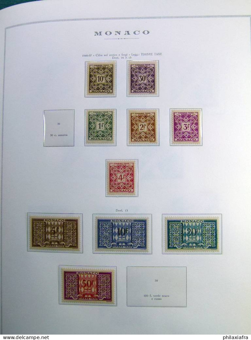 Collection Monaco album timbres neufs */** et oblitérés CV Poste aérienne BF 