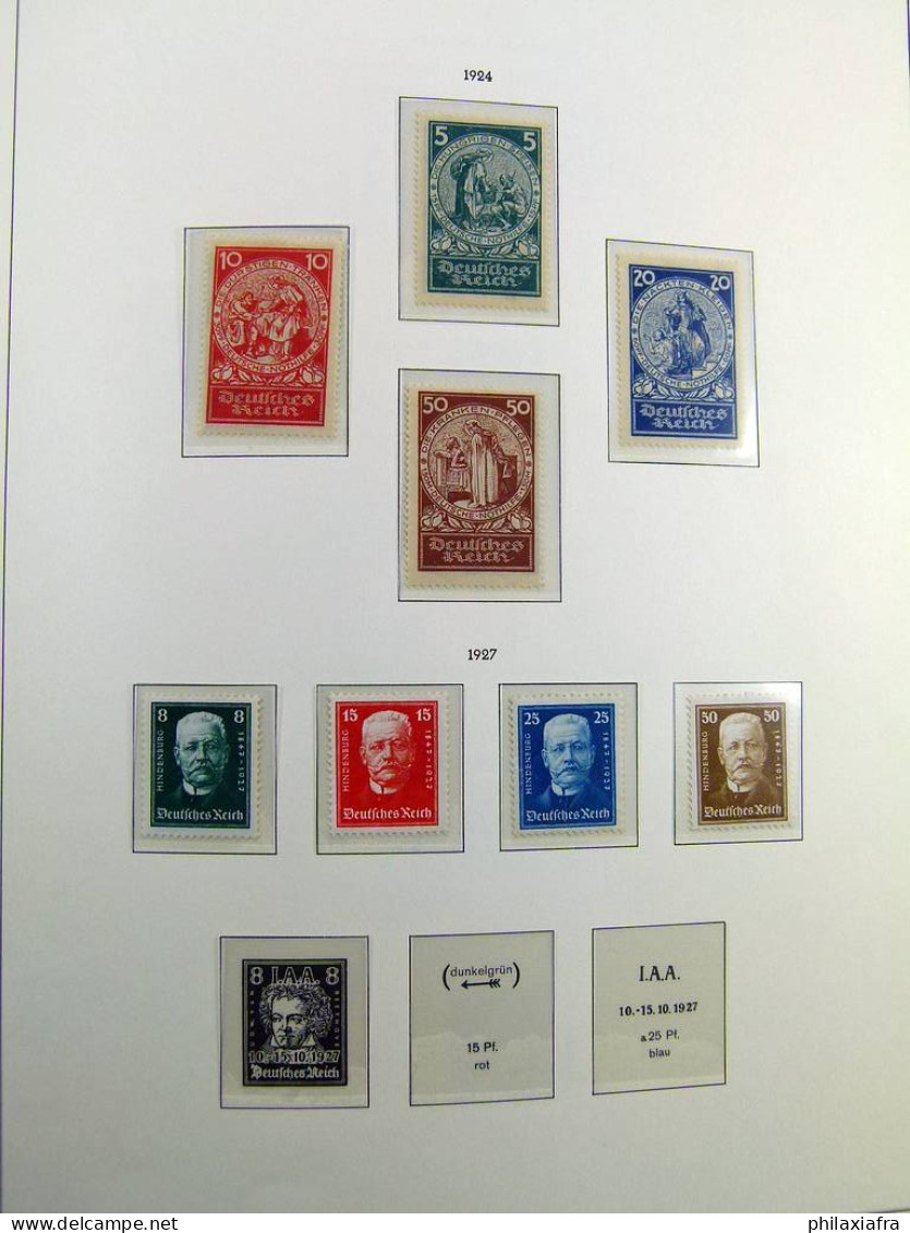 Collection Allemagne Reich album 1872-1930 timbres neufs */** aussi Zeppelin CV