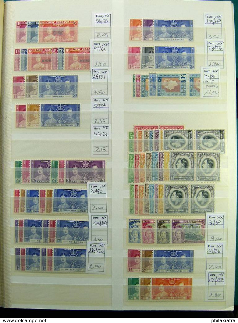 Collection Colonies anglaises 1935-81, timbres neufs */** série cpl CV 