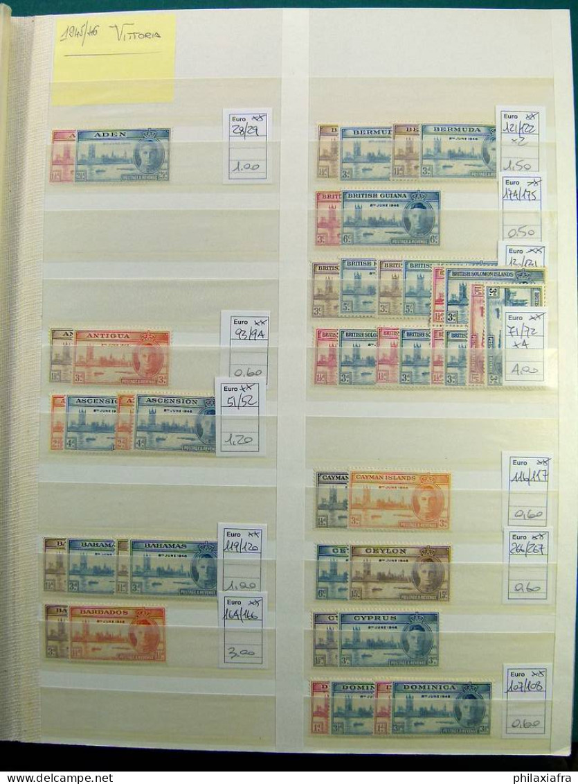 Collection Colonies anglaises 1935-81, timbres neufs */** série cpl CV 