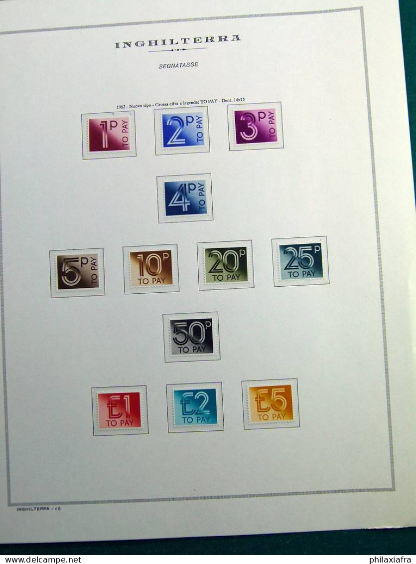 Collection Angleterre 1959-80, timbres neufs ** régionales et bandes phosphorées