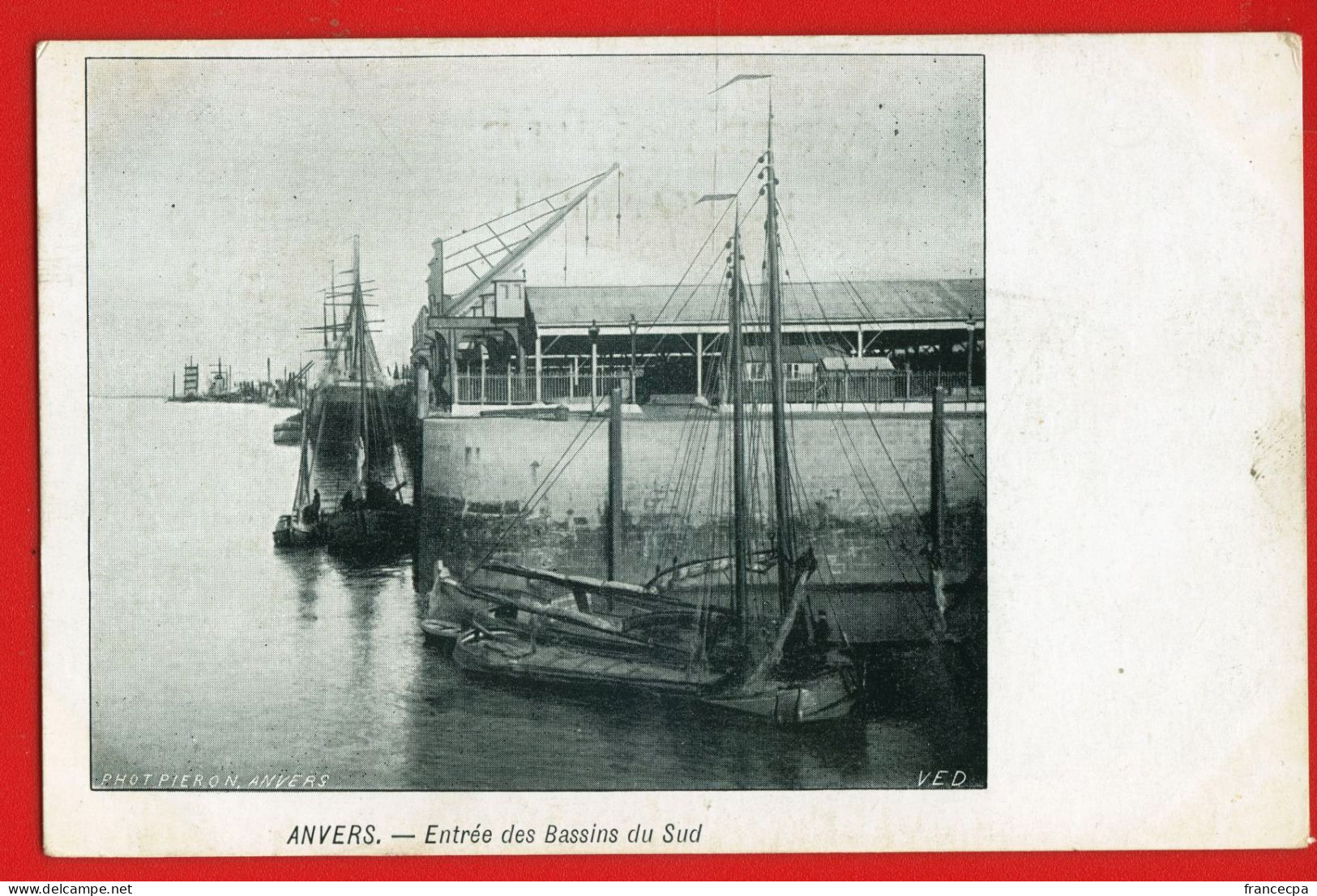 920 - BELGIQUE - ANVERS - Entrée Des Bassins Du Sud  - DOS NON DIVISE - Antwerpen