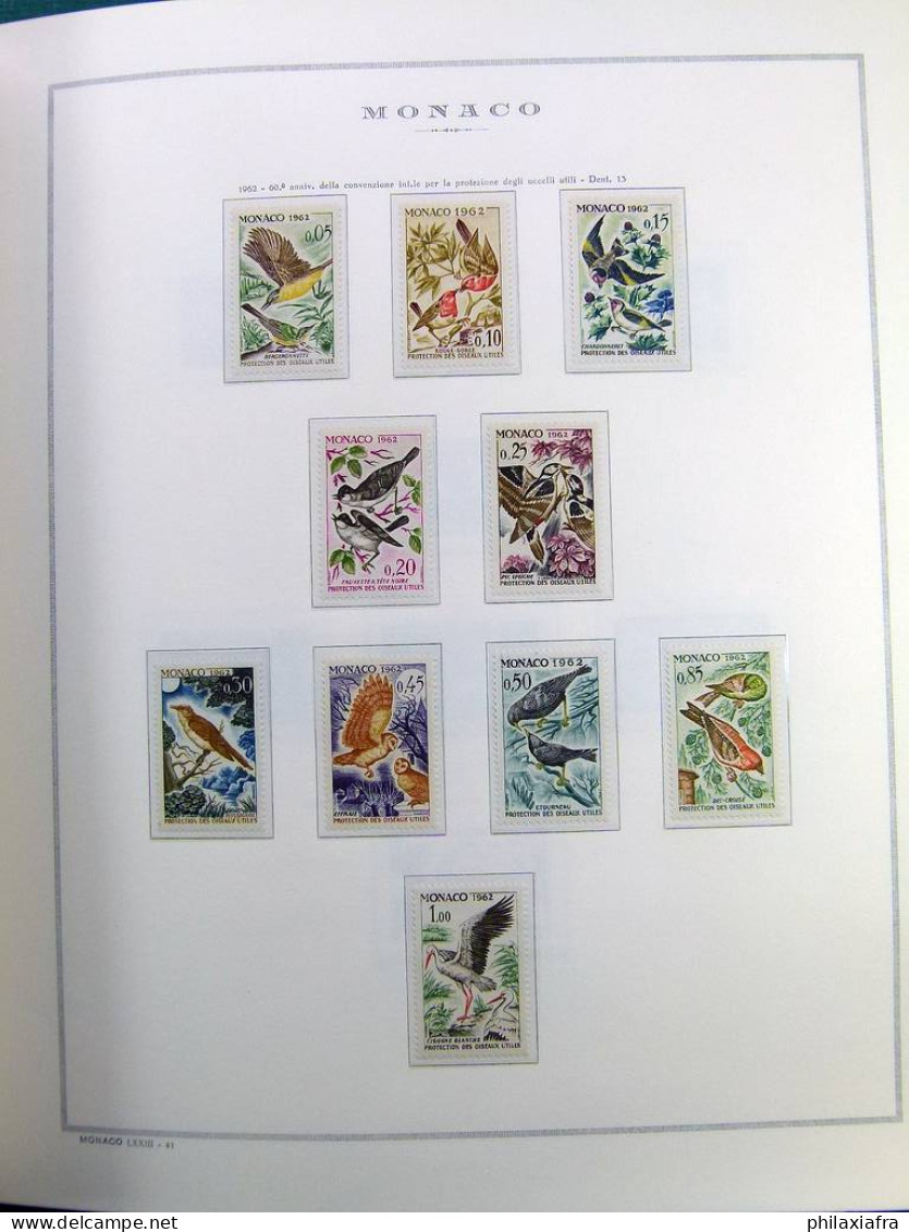 Collection Monaco, album, 1885-1985, timbres neufs*/** oblitéré, 2 certificat