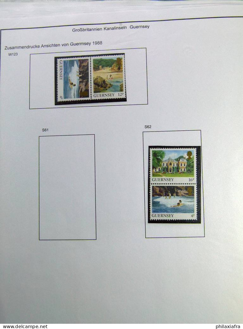 Collection Guernesey, album, carnets, BF de carnets, Paire de gouttière neufs**