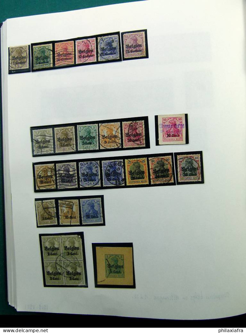 Collection Belgique album timbres neufs */** et oblitérés uniquement services CV