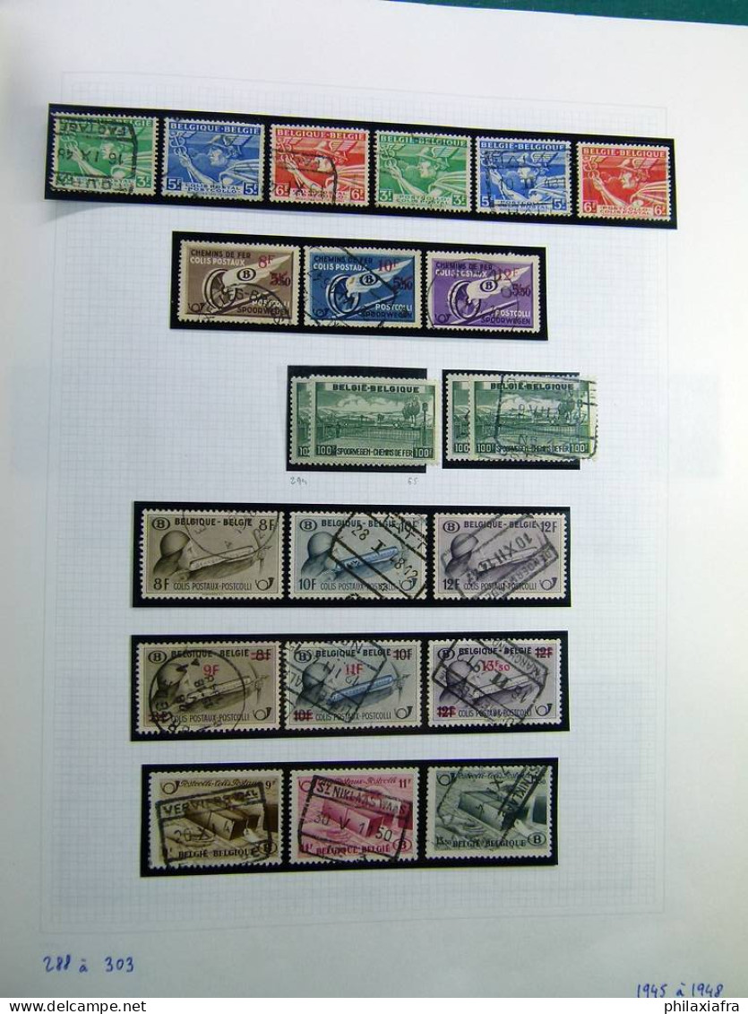 Collection Belgique album timbres neufs */** et oblitérés uniquement services CV